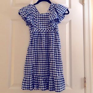 Girls gingham summer dress